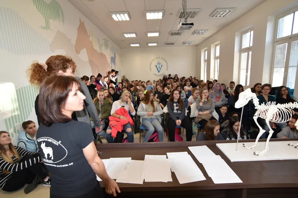 Přednáška na Tauferově střední veterinární škole